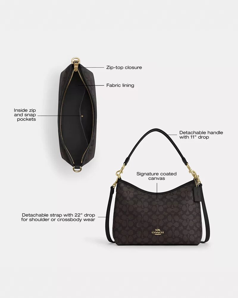 Laurel Shoulder Bag in Signature Canvas