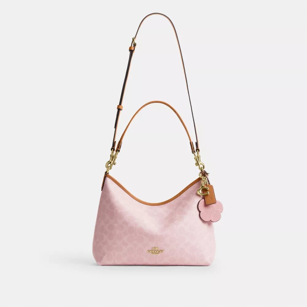 Laurel Shoulder Bag in Signature Canvas with Charms