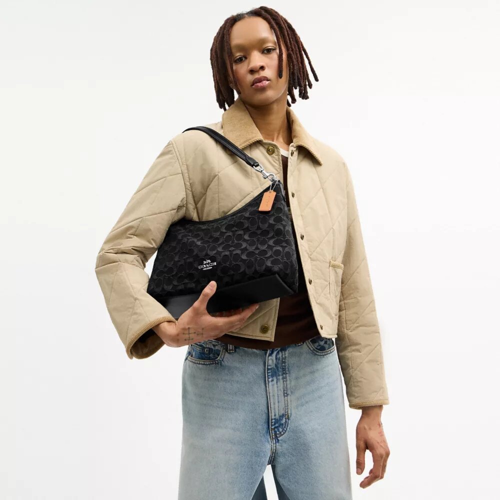 Laurel Shoulder Bag in Signature Denim