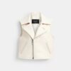 Leather Moto Vest