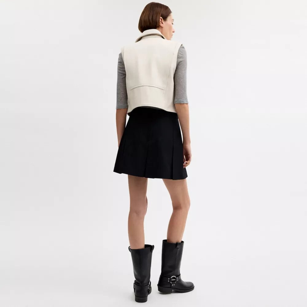 Leather Moto Vest