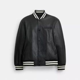 Leather Varsity Jacket