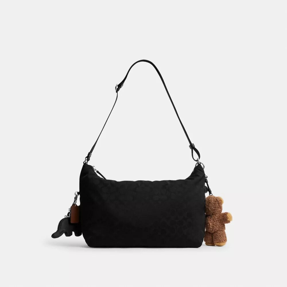 Leo Crossbody in Signature Nylon with Charms