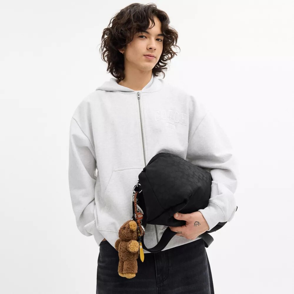 Leo Crossbody in Signature Nylon with Charms