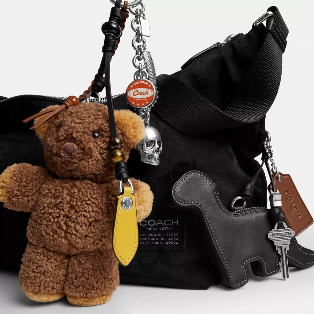 Leo Crossbody in Signature Nylon with Charms