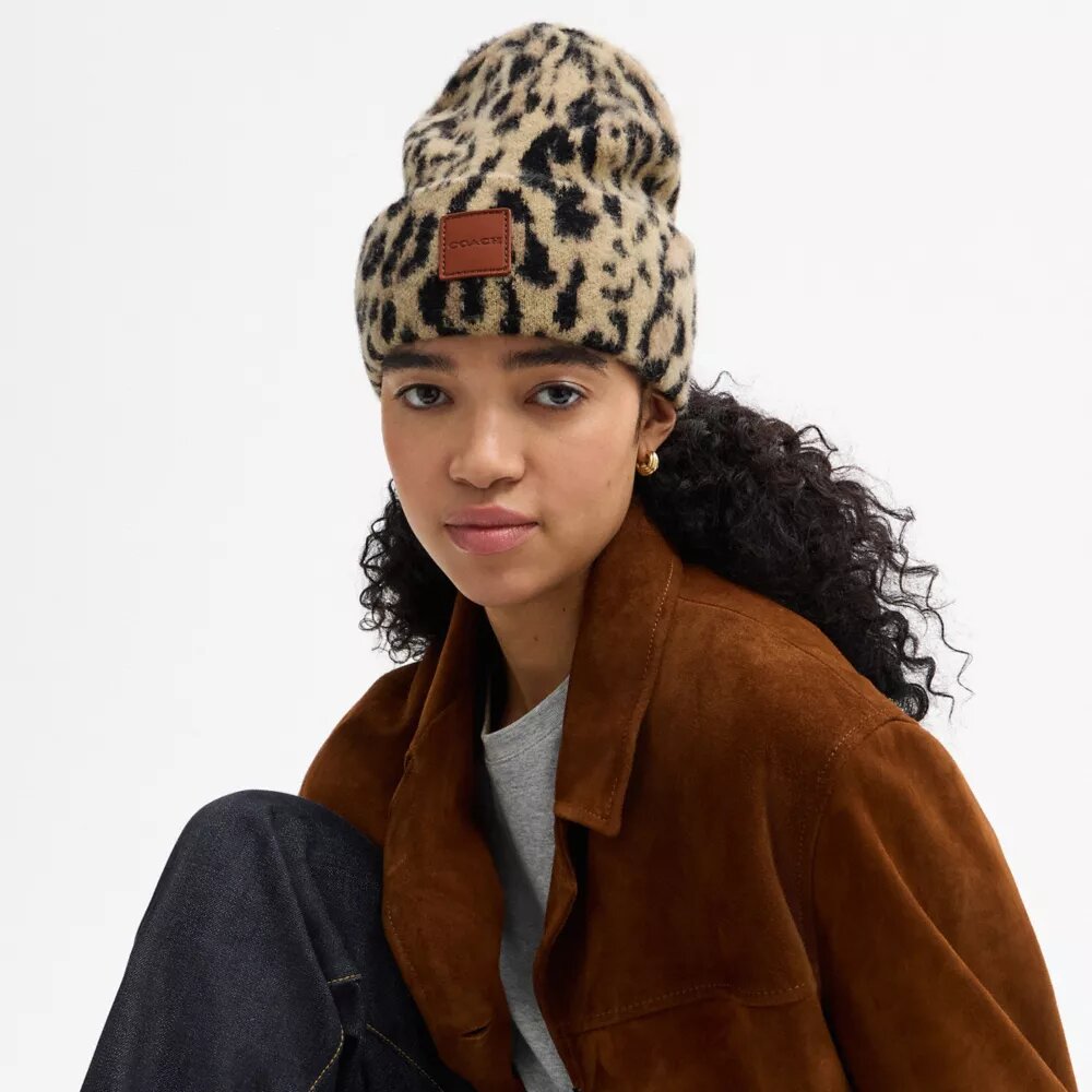 Leopard Print Beanie