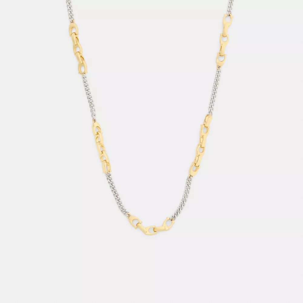 Linked C Necklace