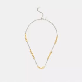 Linked C Necklace