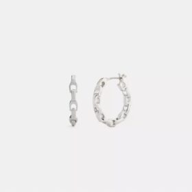 Linked C Small Hoop Earrings