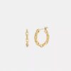 Linked C Small Hoop Earrings