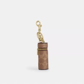 Lipstick Case Bag Charm in Signature Canvas