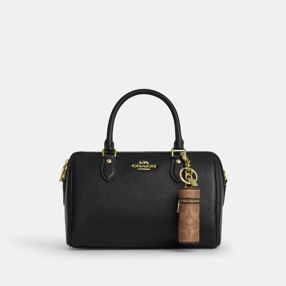 Lipstick Case Bag Charm in Signature Canvas
