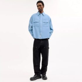 Long Sleeve Canvas Shirt in Organic Cotton