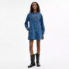 Long Sleeve Denim Dress in Organic Cotton