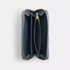 Long Zip Around Wallet in Loved Denim