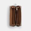 Long Zip Around Wallet in Signature Canvas with Stripe