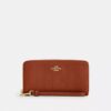 Long Zip Around Wallet with Quilting