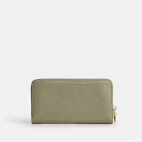 Long Zip Around Wallet with Quilting