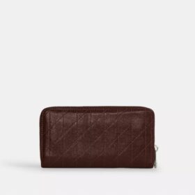 Long Zip Around Wallet with Quilting