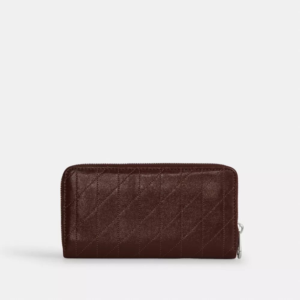 Long Zip Around Wallet with Quilting