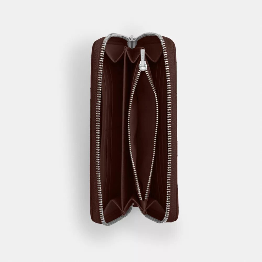 Long Zip Around Wallet with Quilting