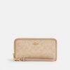 Long Zip Around Wallet with Signature Canvas