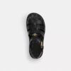 Lucy Lug Sole Sandal in Signature Jacquard