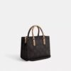Maggie Small Tote Bag in Blocked Signature Canvas