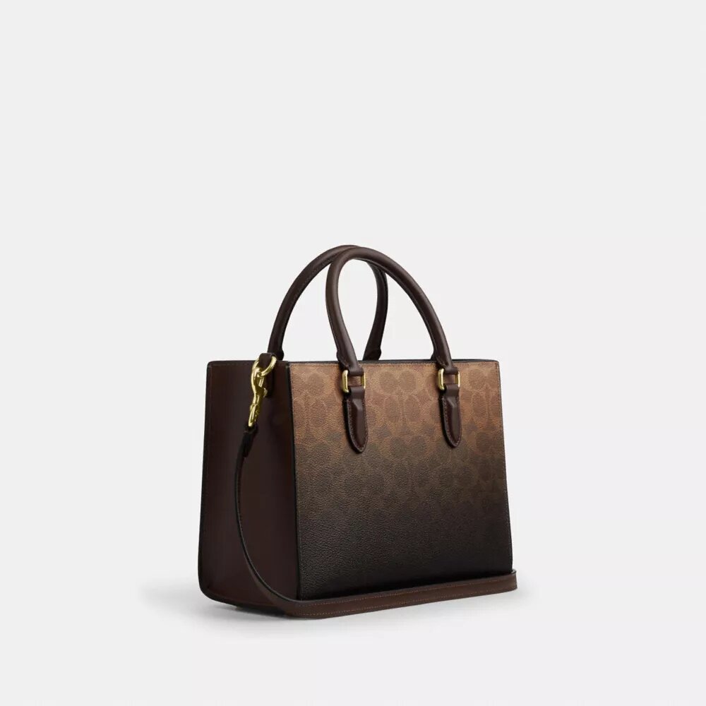 Maggie Small Tote Bag in Ombre Signature Canvas