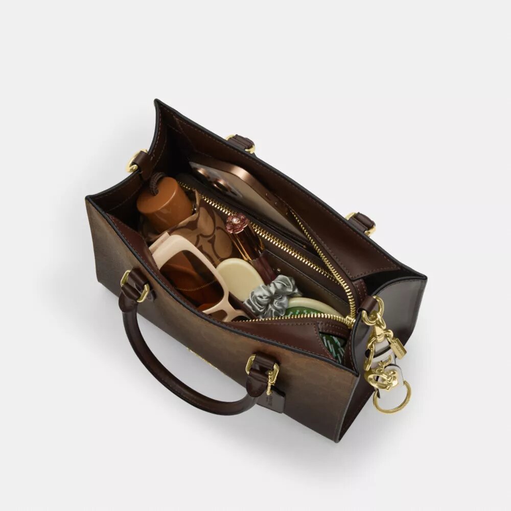 Maggie Small Tote Bag in Ombre Signature Canvas