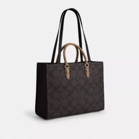 Maggie Tote Bag in Blocked Signature Canvas
