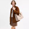 Maggie Tote Bag in Blocked Signature Canvas