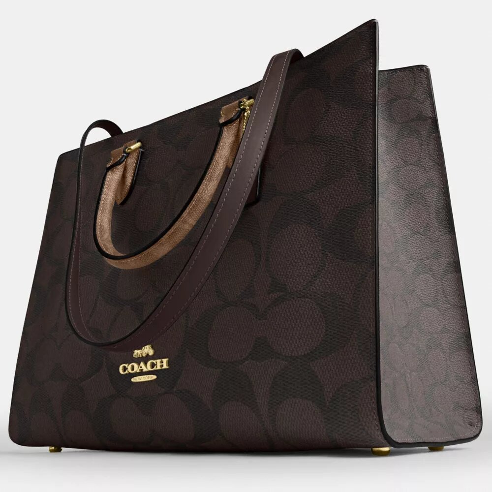 Maggie Tote Bag in Blocked Signature Canvas