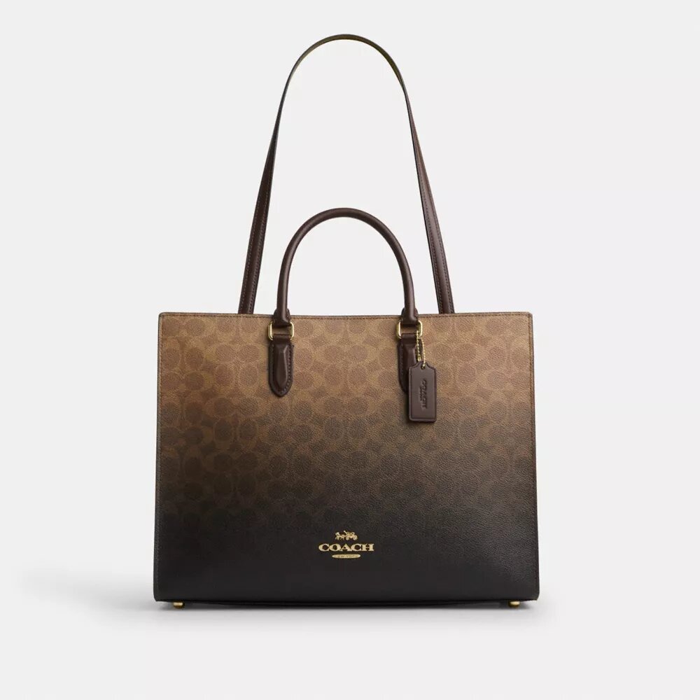 Maggie Tote Bag in Ombre Signature Canvas