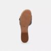 Margot Flat Sandal in Crystal Signature Denim
