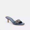 Margot Sandal in Crystal Signature Denim