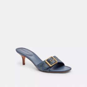 Margot Sandal in Crystal Signature Denim