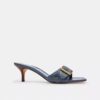 Margot Sandal in Crystal Signature Denim