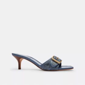 Margot Sandal in Crystal Signature Denim