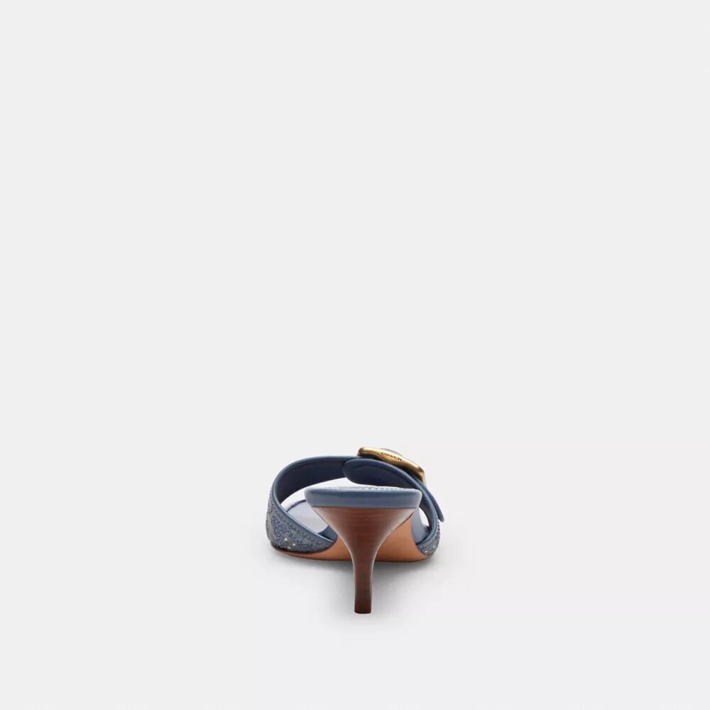 Margot Sandal in Crystal Signature Denim