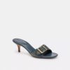 Margot Sandal in Loved Denim