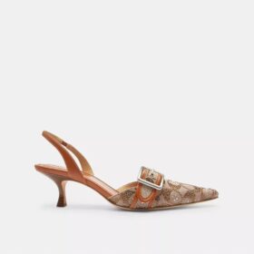 Margot Slingback in Crystal Signature Jacquard