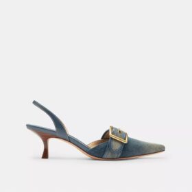 Margot Slingback in Loved Denim