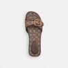 Margot Wooden Sandal in Signature Jacquard