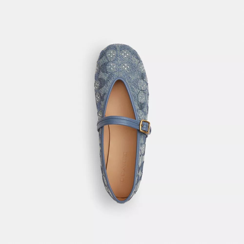 Mary Jane in Crystal Signature Denim
