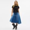 Maxi Denim Skirt in Organic Cotton