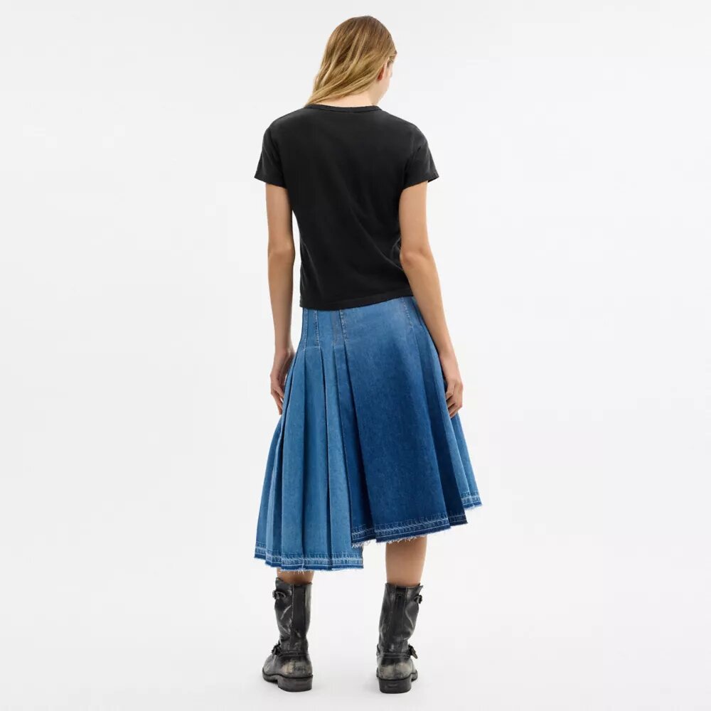 Maxi Denim Skirt in Organic Cotton