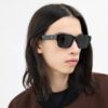Maxi Sculpted C Narrow Square Sunglasses