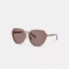 Maxi Sculpted C Oversized Round Sunglasses