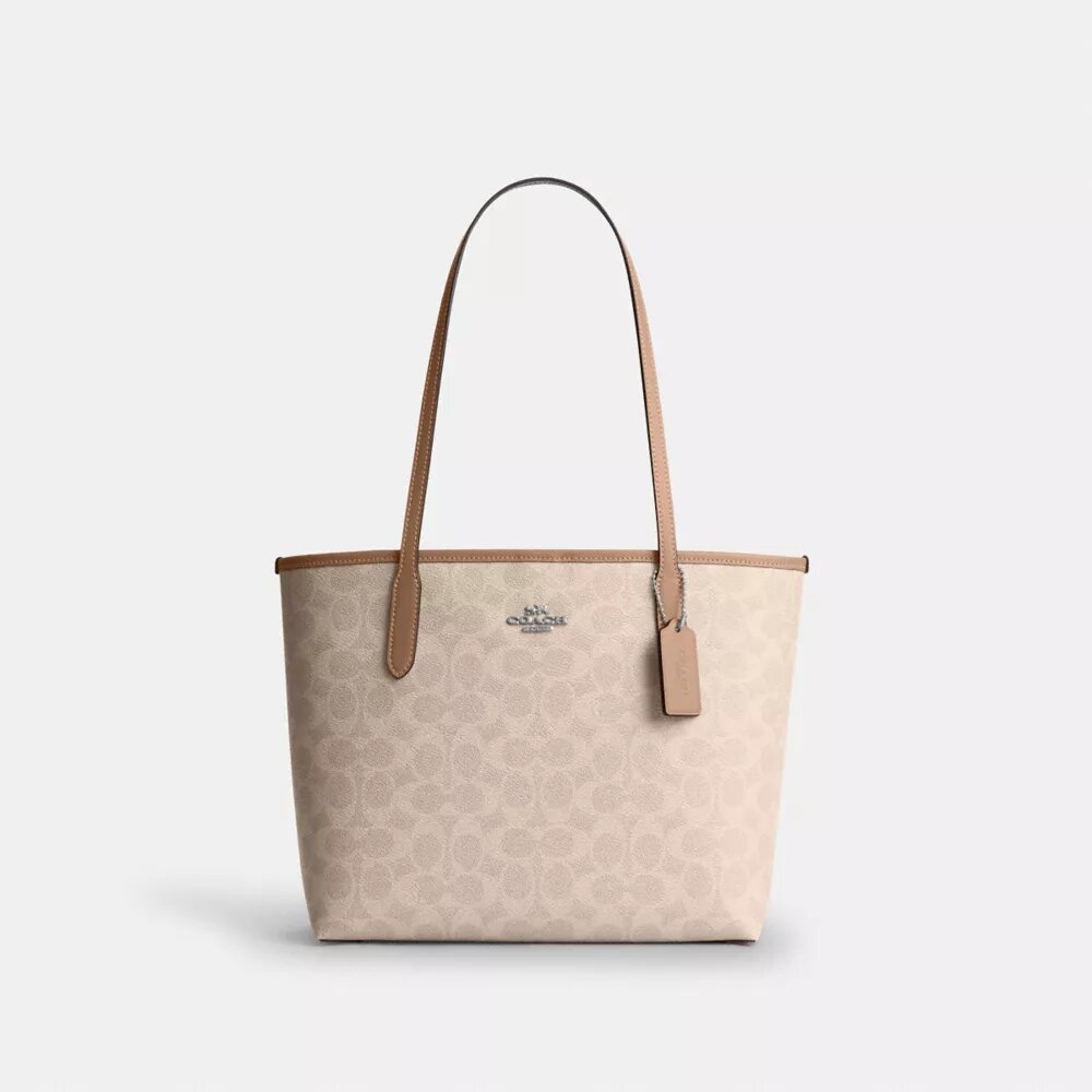 Medium City Tote Bag in Signature Canvas